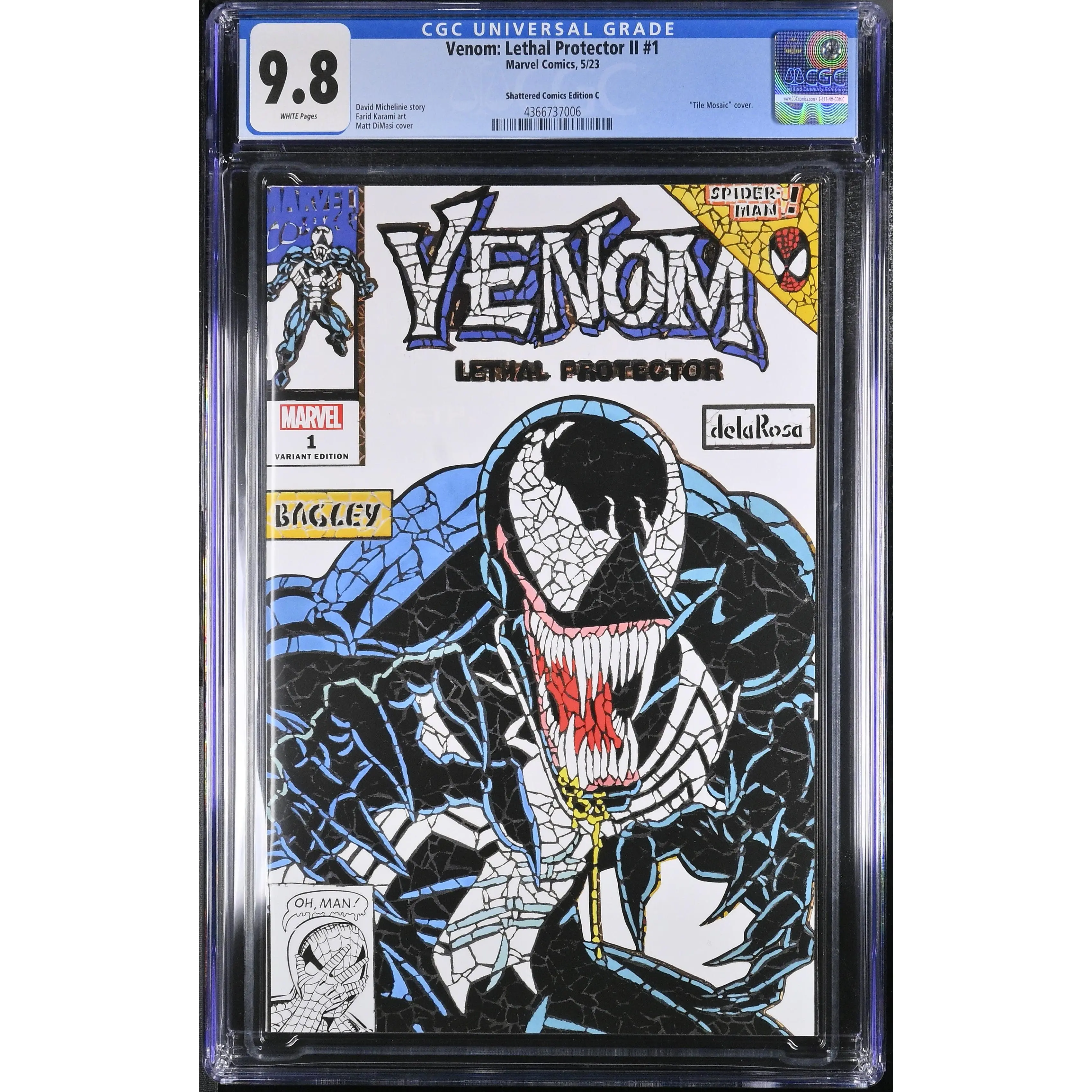 Venom: Lethal Protector II #1 (Shattered Comics Edition C) CGC 9.8