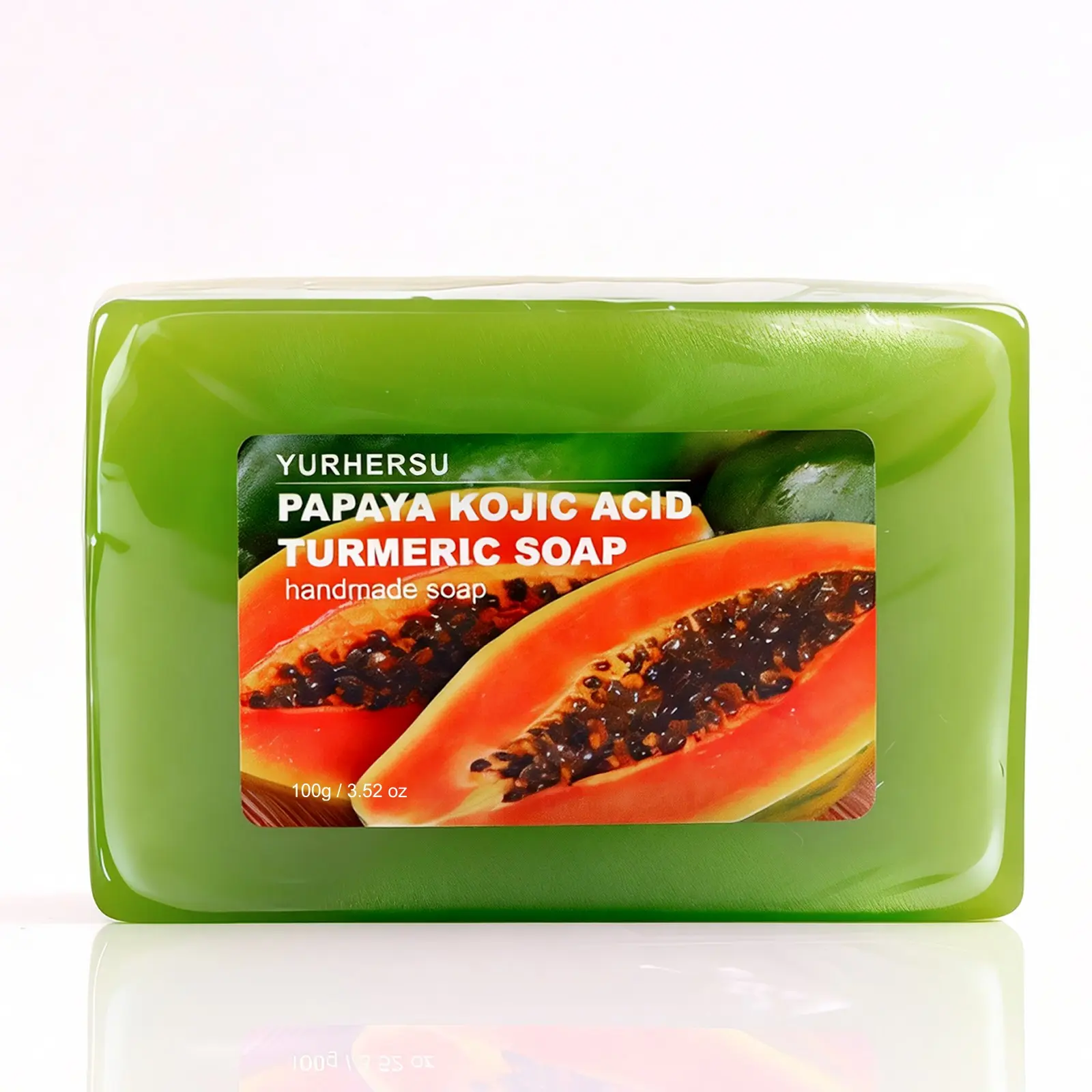 Papaya Vitamin C Brightening Bar Soap, Contains Arbutin, Tea Tree Oil, Coconut Oil, Purifies Nourishes Skin, Face & Body, Natural Gentle Exfoliating Soap, Skin Care Product, Bath Products