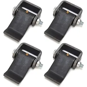 Dump Trailer Hinges Door Hinge with Zerk Grease Fitting, Weld on Strap Hinge Heavy Duty, Weldable Hinges Used for Trucks, Dump Trailers, BBQ Smokers, Raw Finish, 4 Pack