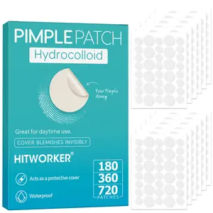 Large Quantity Clear Acne Blemish Pimple Patch Barrier Patches, Acne Clearing Products, Alcohol-Free & Fragrance-Free, Waterproof & Skin-Friendly, Daytime & Nighttime Use