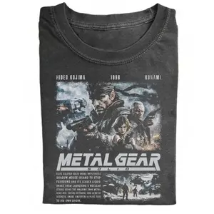 Vintage Metal Gear S0lid Unisex Tee, Big Boss Shirt, Solid Snake Tee, Retro Apparel, Cotton unisex T-shirt, Trendy Shirt