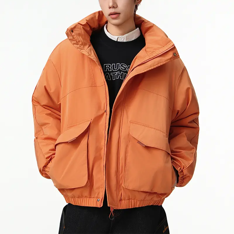 Winter Jacket Thick Warm Hooded Fashion Casual Coat for Men - Long Sleeve  Design for Cold Weather Comfort Menswear winter  fits Stylish