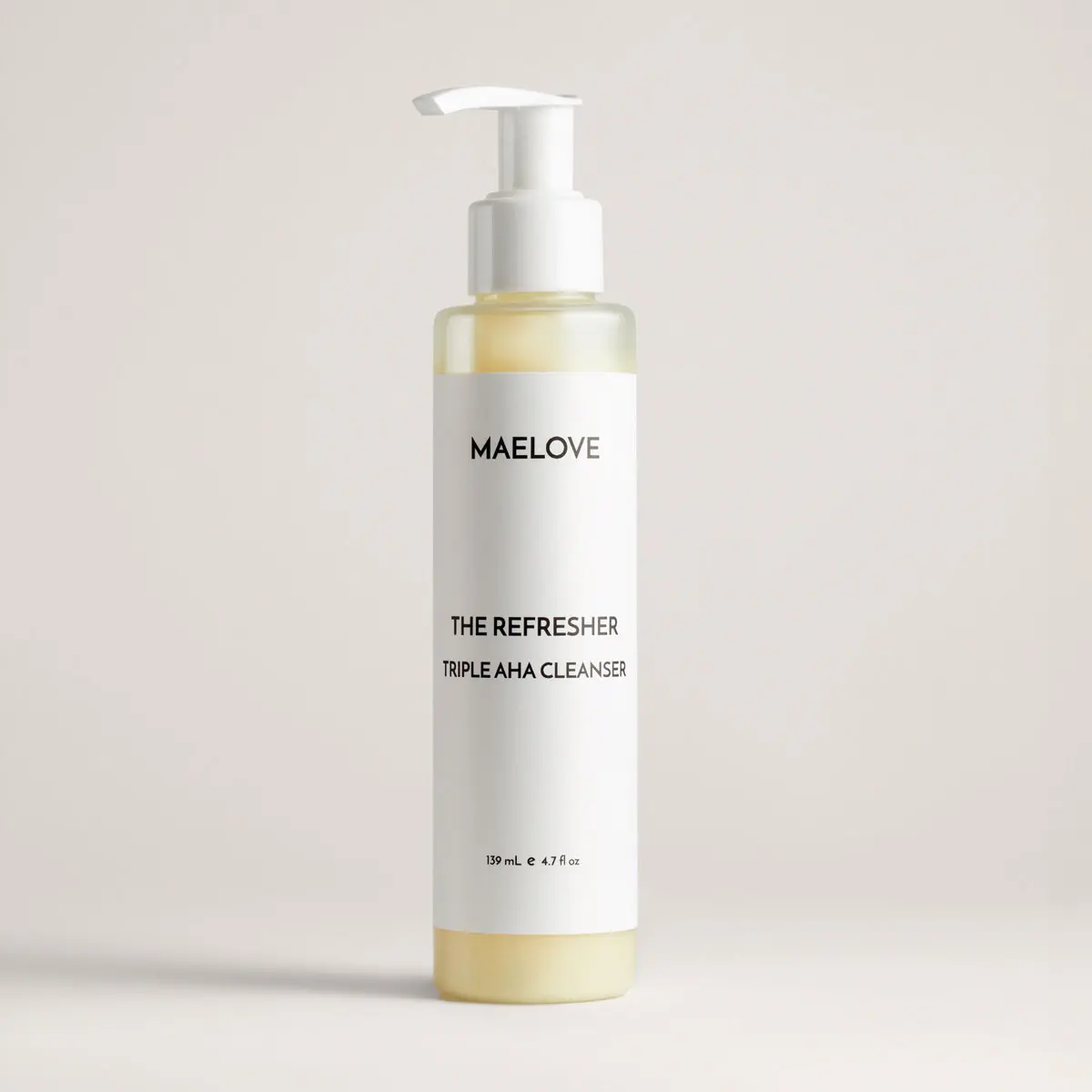 The Refresher AHA Gel Cleanser, revitalizing face wash that thoroughly cleanses, removes excess sebum, and kills microbes alongside gentle AHA exfoliation