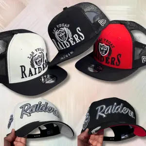 New Era Las Vegas Raiders Snapback Cap – Flat Brim NFL Hats with Embroidered Raiders Logos, Adjustable Streetwear Baseball Caps for Men & Women, Limited Edition Fan Gear 2026, moda urbana para hombres y mujeres, ideal para destacar tu estilo en TikTok.