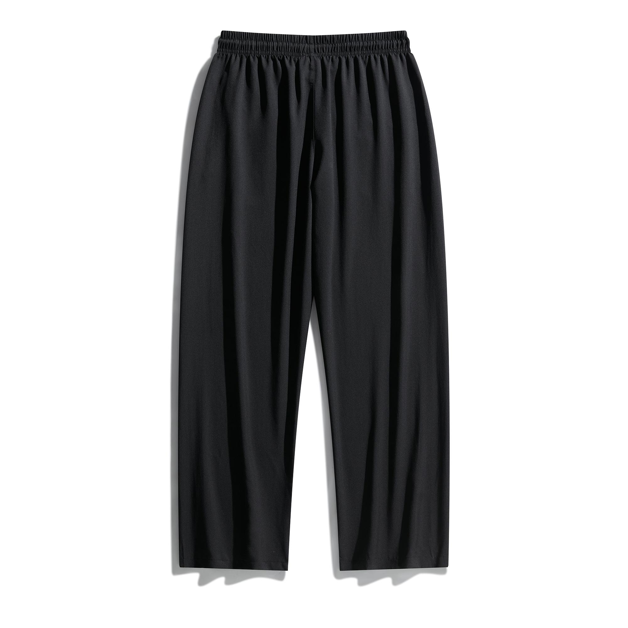 Men’s casual athletic pants, loose straight cut, summer outdoor jogging pants