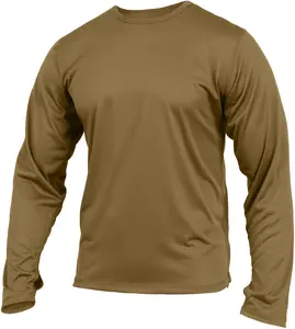 Coyote Brown AR 670-1 - ECWCS Generation III Level 1 Silk Weight Shirt Moisture-Wicking Tactical Base Layer Top