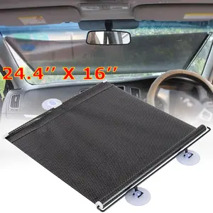 Car Roller Sunshade Retractable Car Window Shade for Side Window to Blocks Harmful Sun Glare and Heat, Universal Fits Most Cars, Trucks, SUVs, Vans or RVs