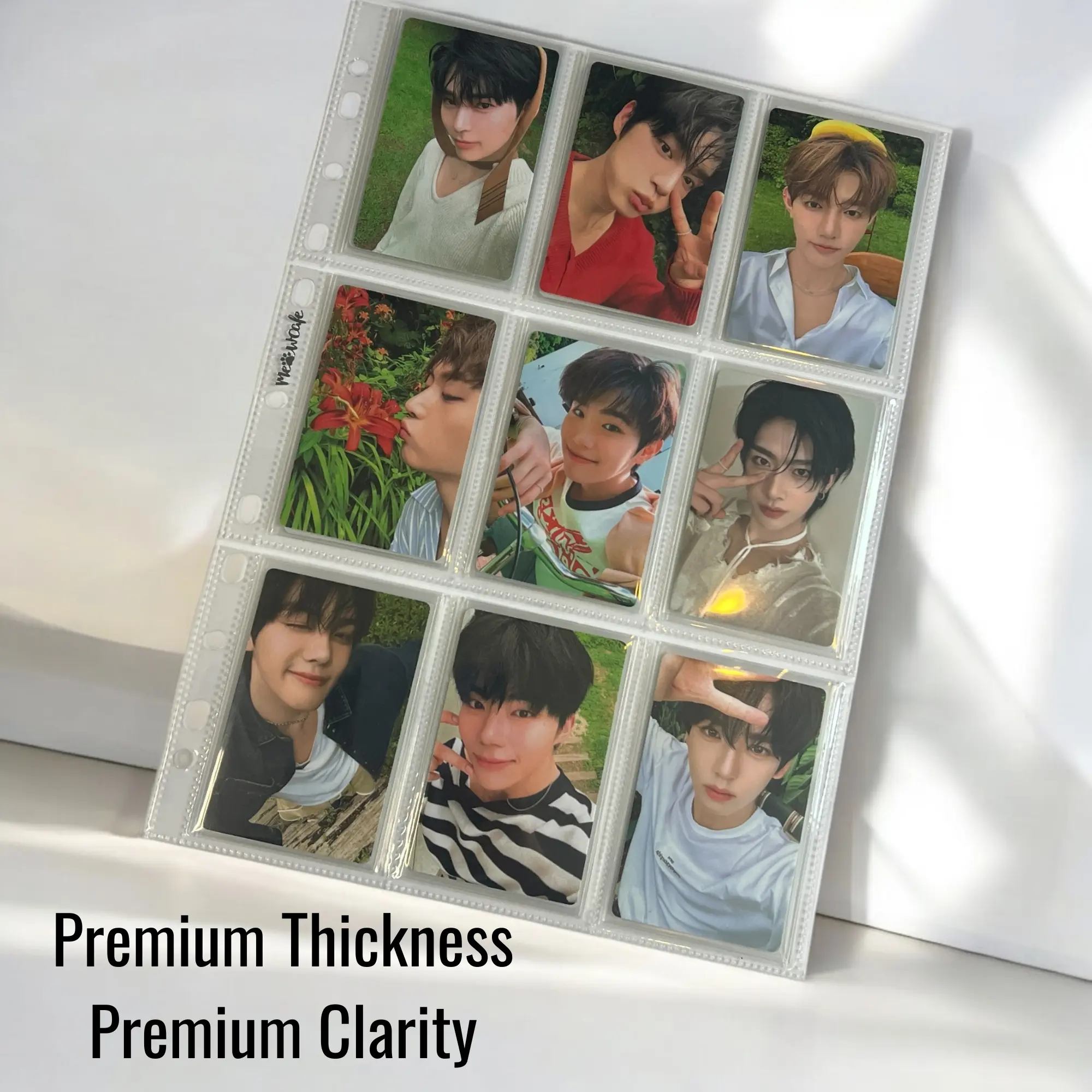 [2026 Updated Version] K-KEEP [A4 Standard] Binder - [Moonlight Series] - Elegant PU Leather Kpop Photocard Binder - [Improved 1 Inch D-Ring]
