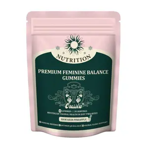 Feminine Balance Gummies - Rich in Vitamin C & Probiotics for Women’s Health- 60 Gummies - Hawaiian Pineapple Flavor Healthcare Fitness
