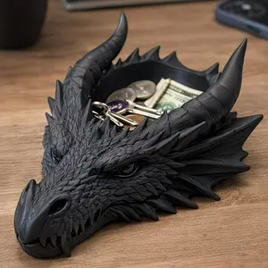 Gothic Style Jewelry Storage Tray, Dark Series Desktop Decor, Ring Necklace Display Stand, Home Entryway Living Room Candle Holder, Home Decor Organiser
