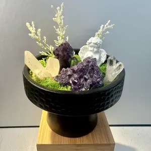 【Intuitive Clarity Set】Handmade Crystal Garden – Handmade Crystal Scene | DIY Healing Energy Home Décor