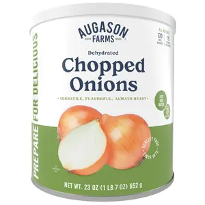Dehydrated Chopped Onions Can, Emergency Food Supply, Everyday Meals, 130 Servings