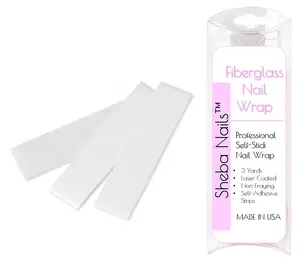 SHEBA NAILS Fiberglass Nail Wrap Self Adhesive Strips 3 Yards - Nail Bandage - Use to Repair Natural Nails - Great for Strengthening Weak, Thin Nails - Natural Looking