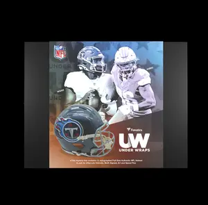 1v1 Signed Authentic Football Helmet Pick Your Conference Break - Fanatics Under Wraps Memorabilia