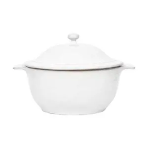 Puro Casserole with Lid - Whitewash 12" *