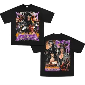 The Undertaker Vintage Graphic Tees, Wrestling Tshirt, Wrestler T-Shirt, WWE Shirts, Unisex Wrestling Gift Shirt Top Menswear Womenswear Streetwear Tropical Crewneck