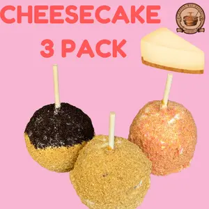 Cheesecake Gourmet Bundle: Cheesecake, Strawberry Cheesecake, & Cookies & Cream Cheesecake