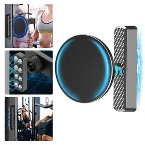 ISEMENA Magnetic Golf Cart Phone Holder,360 Degree Gym Magnetic Phone Holder,Adjustable Portable Dual-Head Gym Magnetic Phone Holder Compatible with 4-7" Smartphones, Secure Grip Scratch-Proof Alloy Base