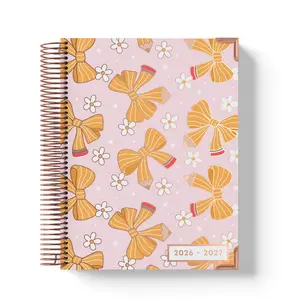 Pencil Bows - LARGE Teacher Planner (2026-2027)