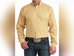 Cinch Men's L/S Gold Button Up