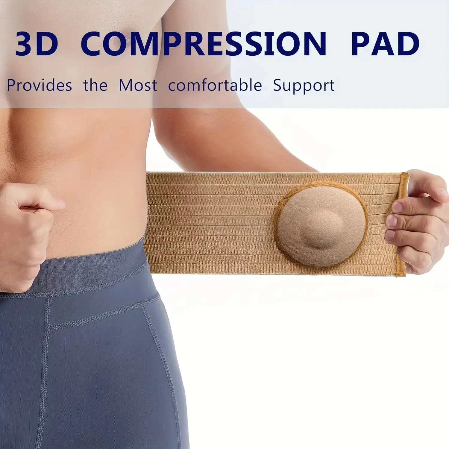 Abdominal Brace and Umbilical Hernia Support Belt, Adjustable Wrap for Post-Surgery Recovery, Comfortable Fit for Men and Women, Prop 65 Safe