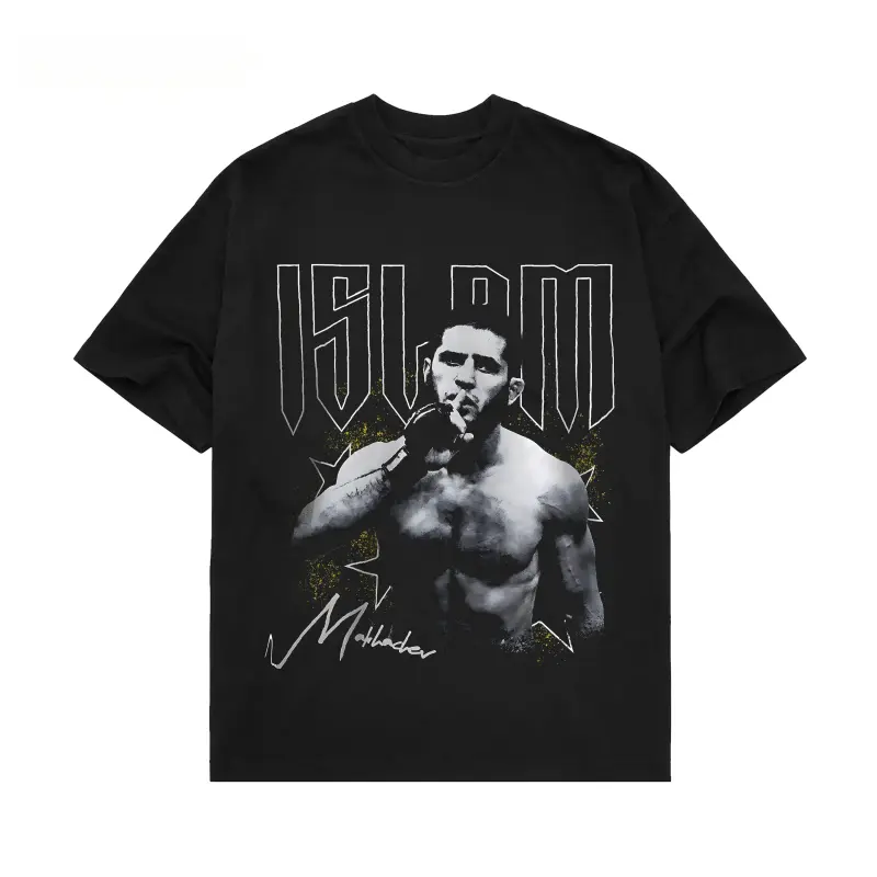 [ 🎉 Sale Up To 50%] Islam Makhachev High Quality Tee, Boxing T-shirt, UFC Shirt, Fighter Tee, Graphic Boxing Champ T-Shirt summervibes