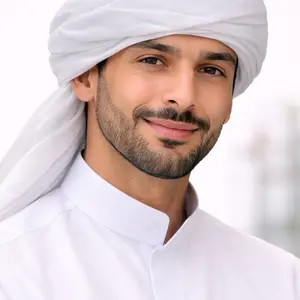 Ameer White Wrap Kufi