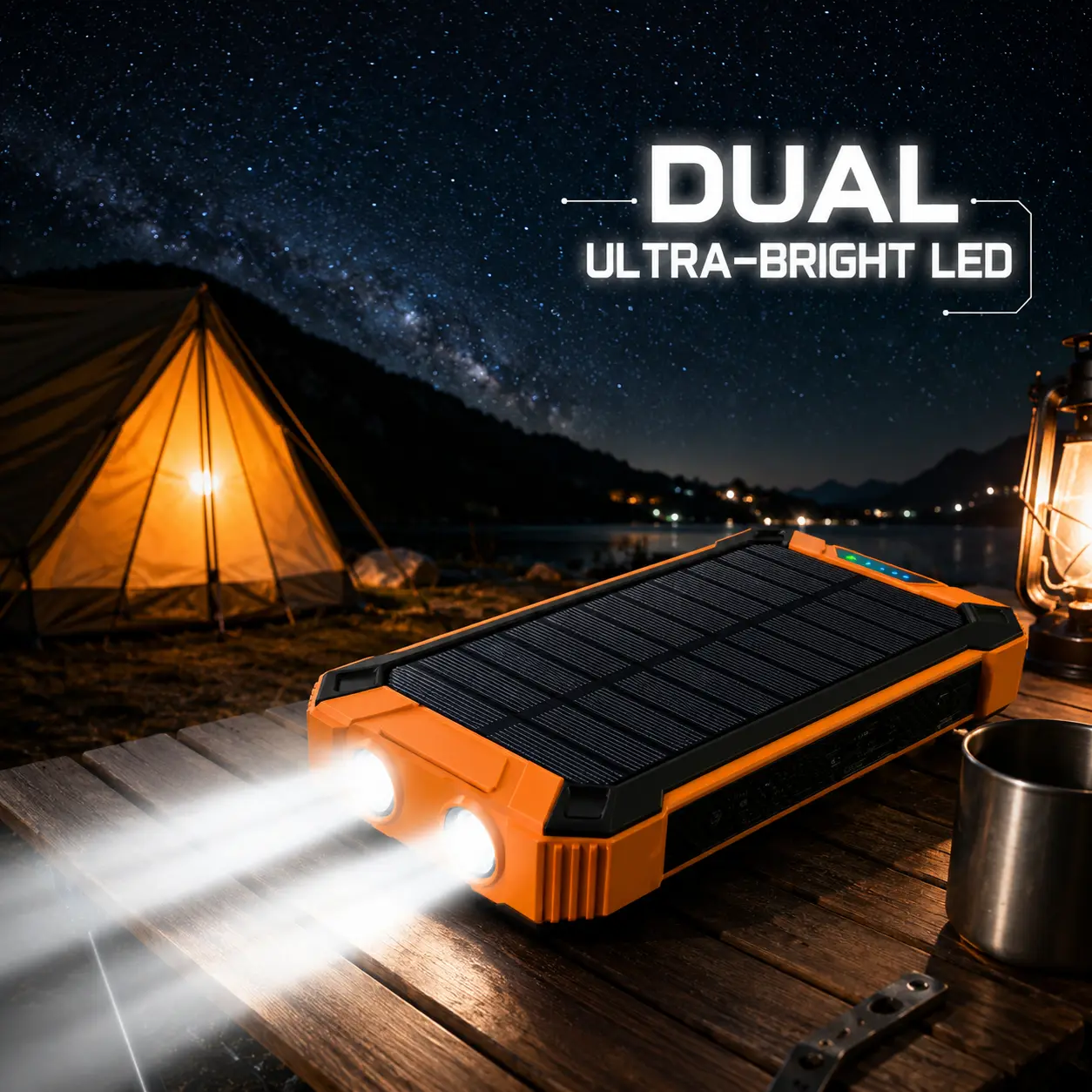 Portable Power Bank with USB Charging and LED Display