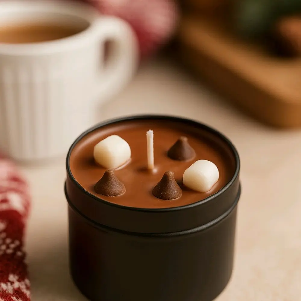 Wickless Cocoa Melody with wax marshmellow & chocolate chips