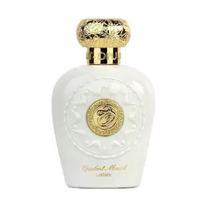 Lattafa Opulent Musk For Women 3.4 Oz EDP Spray - Light Refreshing Amber Fragrance with White Musk Saffron & Lemon Top Notes