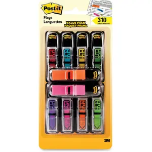 Post-it Sticky Note Value Pack - Assorted Set with Arrow Document Markers, Sign Here Message Flags, Multi-Color Office Stationery Supplies