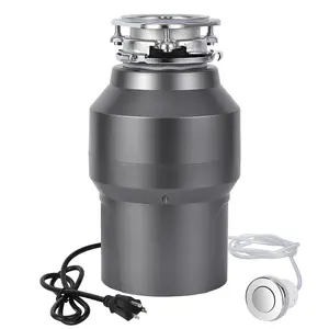 GARVEE 1/2 HP Garbage Disposal, Sink Garbage Disposal With Air Switch, Continuous Feed Food Waste Disposer Cleaner With 14 In Power Cord, 380W 3500r/Min