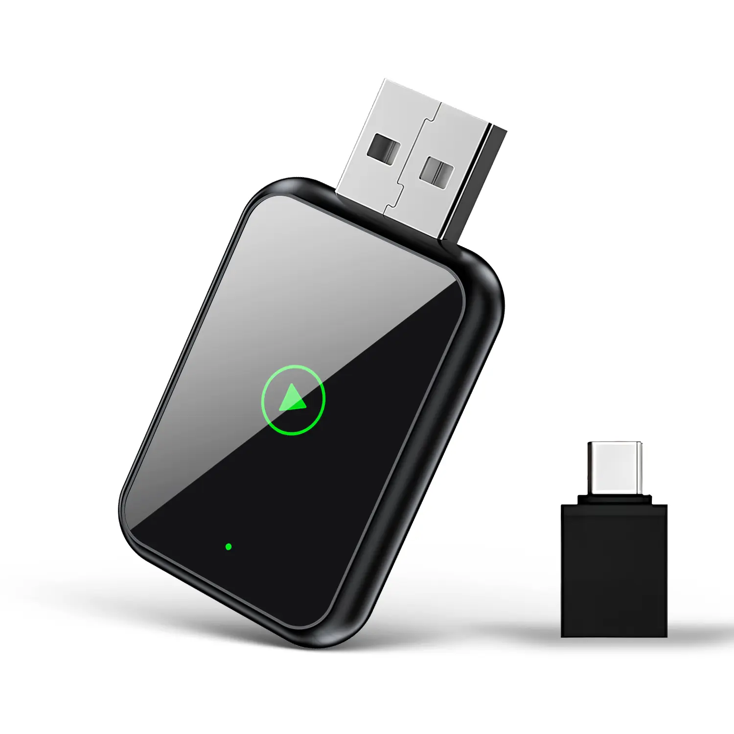 2026  2 in 1 Wireless CarPlay Adapter, for both Apple and Android,converts wired to wireless, suitable for factory wired CarPlay cars Portable Fast Charging Solution