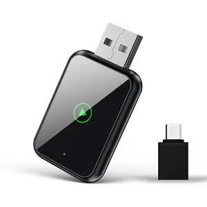 2026  2 in 1 Wireless CarPlay Adapter, for both Apple and Android,converts wired to wireless, suitable for factory wired CarPlay cars Portable Fast Charging Solution