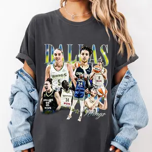Paige Bueckers Alanna Smith Arike Ogunbowale Jessica Shepard Awak Kuier Azzi Fudd Wings Women Basketball Vintage Comfort Colors Shirt