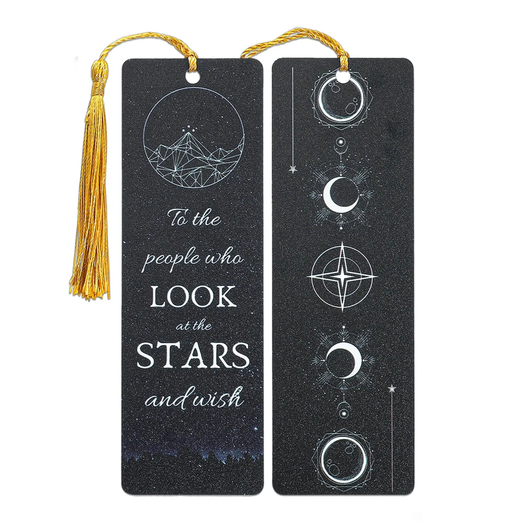 Fantasy Bookish Themed Bookmark & Sticker Set, 1 Set Including 100pcs Waterproof Sticker & 100pcs Acrylic Bookmark, Perfect for Book Lovers & Booktok Fans