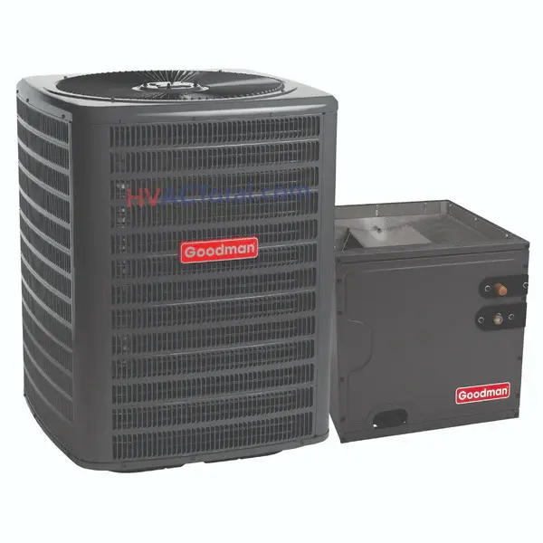 Goodman 2.5 Ton 13.4 SEER2 R32 Air Conditioner with 17.5" Vertical Cased Coil for Efficient Cooling Performance No Warranty