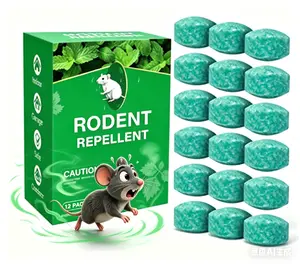 12 - Pack Popular Natural Rodent Repellent Balls! Infused with peppermint and lemon oil, these balls effectively deter squirrels, rats, spiders, and other pests. Safe, long - lasting, and easy - to - use for both indoor and outdoor applications. Roach Con