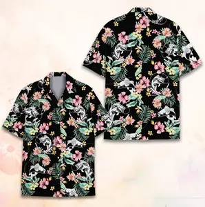 Tropical Fish Hawaiian Shirt Men Women Youth, Floral Fishing Summer Shirt Button Down Short Sleeve , Fishing Gift Angler