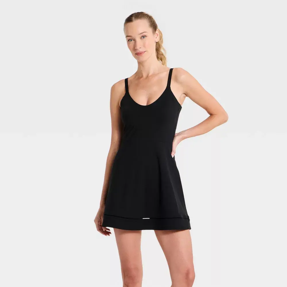 Women's Athletic Ladder Trim Dress - All In Motion Black L
