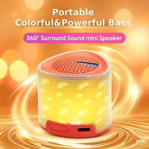 Latest H3 Water Drop Mini Speaker, Wireless Bluetooth-compatible, Colorful Lights, Dopamine Colors, Compact Design, Perfect for Music Lovers