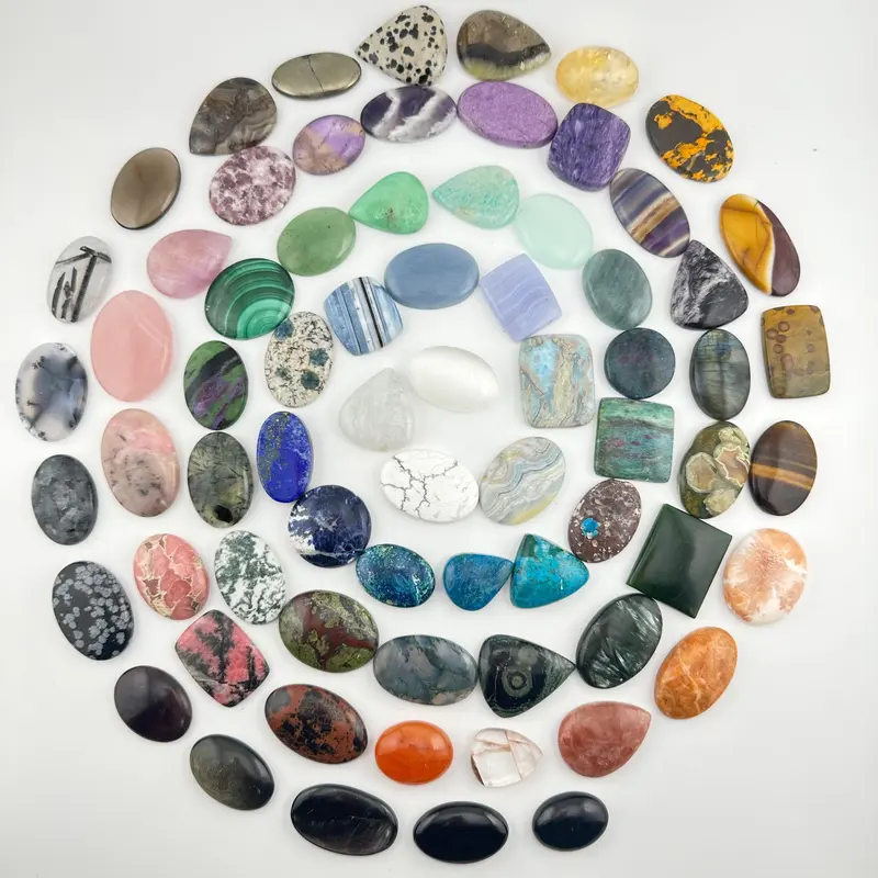 Natural Crystal Cabochons for Jewelry Making - Over 70 Types to Choose From