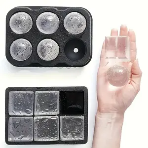 Silicone Ice Cube Mold, 2 Counts/set Ice Ball Maker, Ice Ball Molds, Ice Tray for Freezer, Kitchen Accessories, Bar Utensils, Home Supplies