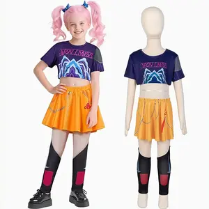 Holographic Rave Wear Pop Star Costume for Girls Festival Outfits Halloween Stage Performance Music Party Trendy Curvy Styles Easy Care Princess Dress Pink Dress Costumes Dresses