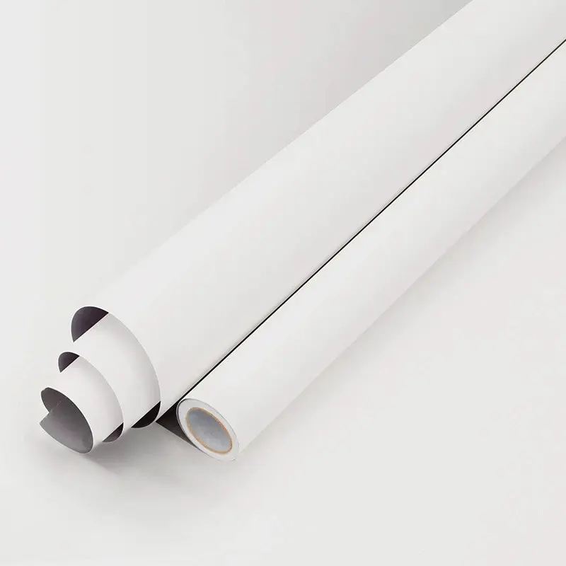 White Contact Paper 40x500 cm, Peel & Stick Wallpaper, Self Adhesive Wallpaper, Waterproof Vinyl Adhesive, Solid Color Wall Paper for Cabinets Shelves Rooms, Kitchen Wallpaper Peel And Stick