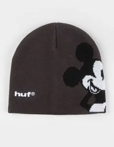 HUF x Disney Mickey Mouse Mens Skull Beanie, Black Combo