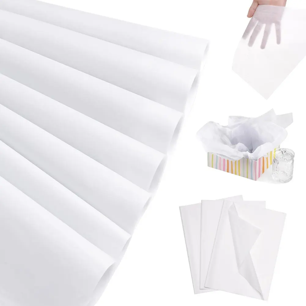 SJPACK Bulk 17g High-Quality Tissue Paper - 500 Sheets, 14x20in, 15x20in, 20"x30in, Soft & Durable - Versatile for Gift Wrapping, Festive Needs, Office Supplies