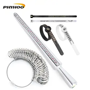 Stainless Steel US/UK Size Ring Mandrel & Gauge Set - Complete Jewelry Ring Sizing Tool Kit