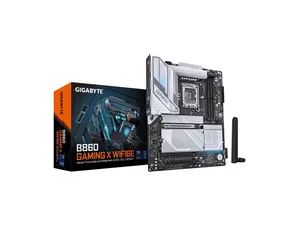 GIGABYTE B860 GAMING X WIFI6E Intel Core Ultra (Series 2) LGA 1851 Motherboard, ATX, DDR5, 3x M.2, PCIe 5.0, USB-C, WIFI6E, 2.5GbE LAN, EZ-Latch