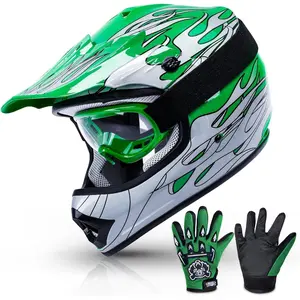 Youth Dirt Bike Helmet Youth Motocross Helmet Full Face ATV Four Wheeler Motorcycle BMX Helmet for Boys Girls, Off-Road Protecti